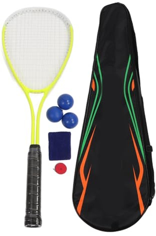 Haofy Squashracketset Large Sweep Spot Lätt Slitstark Racket för Skolleksmatcher