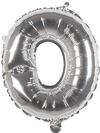 Boland - Folienballon Buchstabe, Größe 36 cm, Silber, Buchstabenballon, Ballon, Luft, Helium, Füllung, Geburtstag, Jubiläum, Jubiläumsjahr, Lebensjahr, Überraschungsparty, Kindergeburtstag