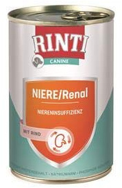 Rinti Canine Niere/Renal Rind | 6X 400g Diät-Hundefutter nass