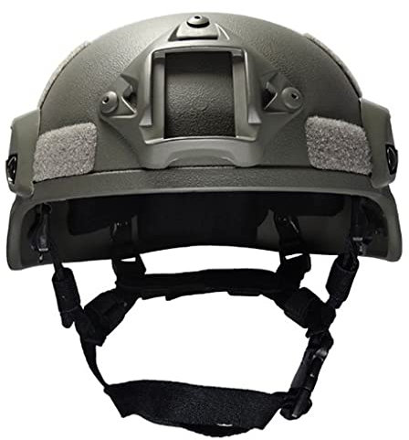 TS TAC-SKY Casque Militaire Kevlar Mich 2000 Niveau NIJ IIIA en Fibre Aramide Casque Balistique Casque Anti-Balles avec Support pour Lampe De Poche,XL