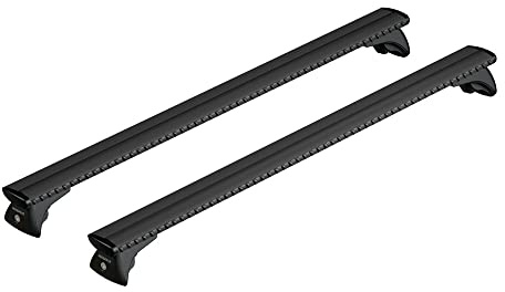 NORDRIVE N15100 Silenzio Black in-Rail, Set Completo Barre portatutto in Alluminio - M - Evos IA