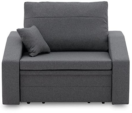 Sofini Sessel Vertico 80 - Klappsessel mit Schlaffunktion - für Wohnzimmer, Schlafzimmer oder Kinderzimmer Schlafsessel (Malmo New 95) aus Kunststoff