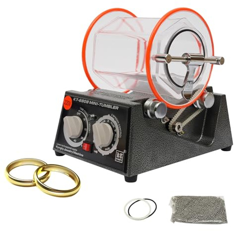 Stone Tumbler Polisher Machine Tumbler Jewelry Polisher Machine Rotary Tumbler Polisher Barrel Polisher Polishing Finisher Tool with Polishing Bead for Rock Stone Coins 3Kg