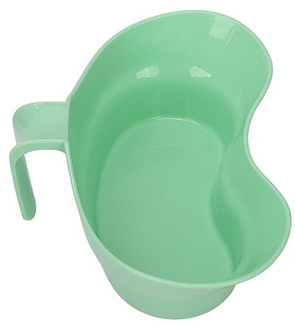 Ergonomisk Munskål 300 ml Mjuk Kant för Äldre Sängliggande Patienter Lätt Diskbar Spykopp Tandborstmugg Hemvård