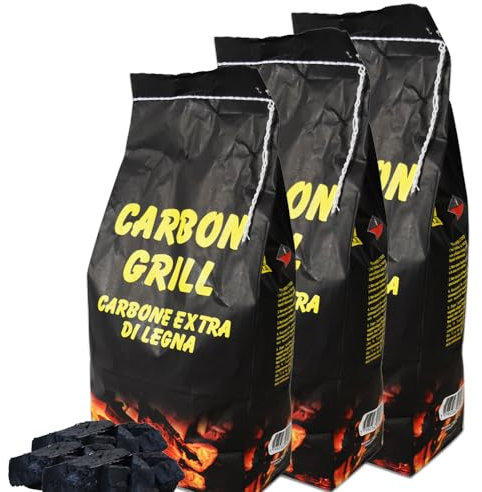 Maury's Carbone Extra Strong di Legna Confezione da 9 kg per Grigliate Perfette e Cotture Uniformi (9 Kg)