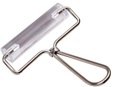 KONTONTY Tonrollwerkzeug Aus Acryl Und Metall DIY Stempelwalze Für Knete Und Kunstprojekte Prägewerkzeug Für Bastelarbeiten