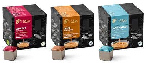 Tchibo Qbo Fruchtig Premium Kaffeekapseln, 81 Stück, 3x27 Kapseln in Würfelform, verschiedene fruchtige Kaffeesorten, aromaversiegelt, klimaneutral kompensiert, Kaffeegenuss Set zum Vorteilspreis