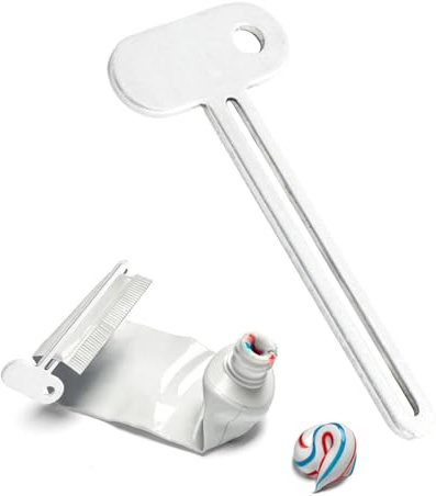 1 Stück Tubenquetscher aus Edelstahl, Zahnpasta-Presse, Metall-Tubenquetscher zum Sparen von Zahnpasta, Cremes, Farbe, Salbe, kein Abfall mehr