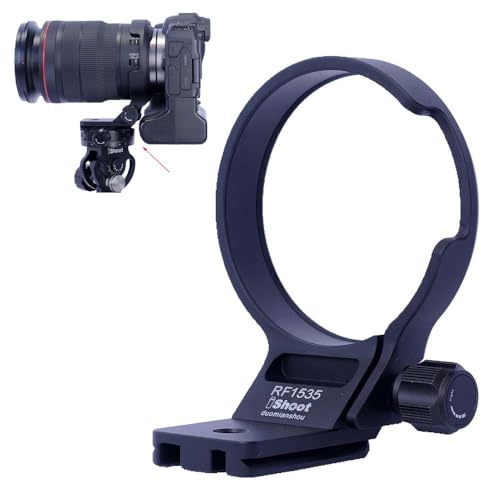 iShoot Tripod Mount Ring Lens Collar Compatible with Canon RF 15-35mm F2.8L is USM, Lens Holder Bracket Support Bottom is Arca-Swiss Fit Quick Release Plate for Arca Tripod Head Clamp & Stabilizer