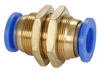 1pc Raccordi Pneumatici PM Dritto Paratia Union Connettore 4-12mm OD Tubo Aria Plastica Push In Gas Connettore Rapido Raccordo Idraulico(PM 6mm)