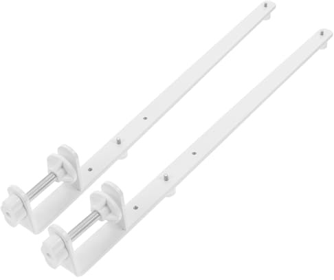Veemoon Supports De Table Réglables Pour Panneaux Perforés Blancs Support D’étagère Robuste Ajustable En Hauteur Pour Organisation Murale Et Bureau Lot De 2 Pièces Polyvalent Pour Atelier Et Rangement