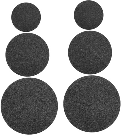 ibasenice 6 Pièces sous Verres Ronds Feutre Absorbants pour Pots de Fleurs Lot de Diamètres et Utilisation Intérieure et Extérieure Protection de Surface et Saucisse pour Plantes