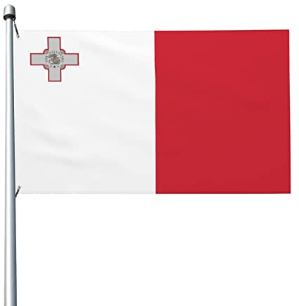 Bandiera Da Giardino Of Malta Garden Flag Colore Vivido Bandiere Decorative Durevole Bandiera Da Cortile Per 90X152CM