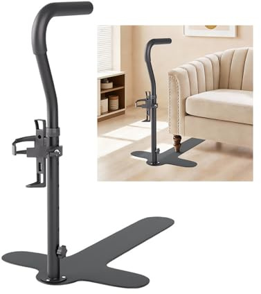Stand Assist Aid for Elderly with Cup Holder, Sofa Standing Aid Assistance | with Adjustable Height Cane, Standing Assist Devices, Safety Grab Bar for Couch or Chair for Seniors
