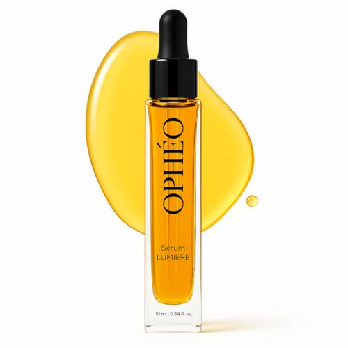 OPHÉO - Sérum Lumière – Sérum Éclat & Anti-Âge – Huile Pépins Figue de Barbarie, Immortelle Corse, Bakuchiol & Vitamine C THD - 10ml