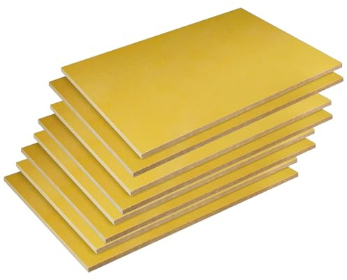 Epoxiisoleringsskiva - Elektrisk isoleringsskiva av kvalitet 3240 for modellbygge och industriellt bruk, 1,5 mm tjocklek(10cmx10cm 8pcs)