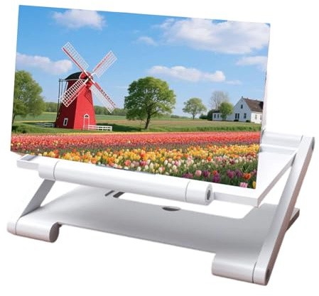 Youding Lente d'ingrandimento per PC, 20,5 x 14,5 x 8,5 cm, amplificatore schermo 3D HD, pieghevole, portatile, con supporto, per smartphone, tablet, riproduzione video, giochi, home entertainment