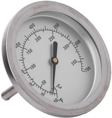 Jeffergarden Ugnstermometer 50-700°F Rostfritt Stål Stor Urtavla BBQ Grilltermometer för Matlagning Av Nötkött Fjäderfä Griskött i Hemmets Kök Utomhus
