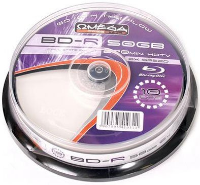 Omega FreeStyle BD-R 6X 50 GB printable, 10er im cake