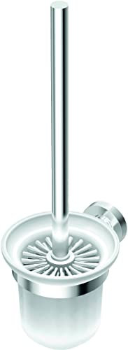Ideal Standard Ensemble Brosse WC et Support pour Cuvette Toilette IOM Fixation Murale Chrome Argent A9119AA