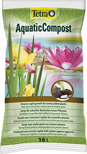 Tetra Pond AquaticCompost, Fertilizzante per Fondo del laghetto, nutrienti per Piante da laghetto da Giardino e Ornamentali, favorisce la Crescita delle Piante, 16 Litri