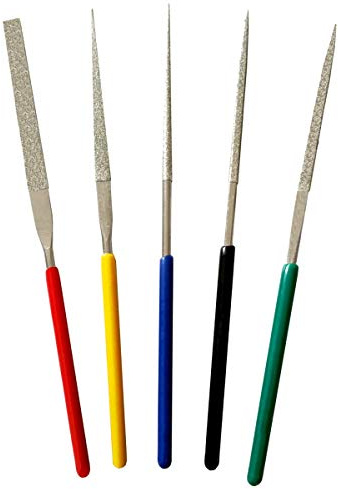 S1 Deluxe 5 TLG. Diamant Kleinfeilen-Set DI-100 Miniature für die Uhrmacherwerkstatt