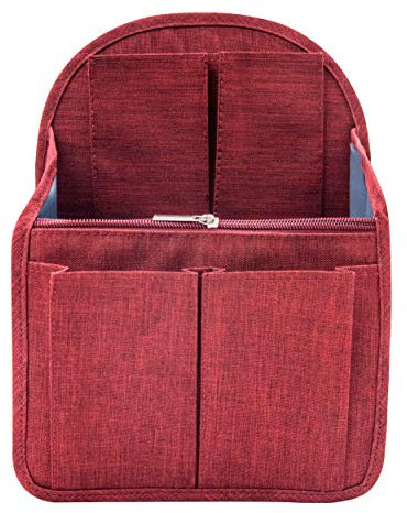 Soyizom Nylon Rucksack Organizer Einsatz für Rucksack Rucksack Universaltasche in Tasche Männer Frauen Umhängetaschen Handtasche Umhängetasche Organizer, Rot