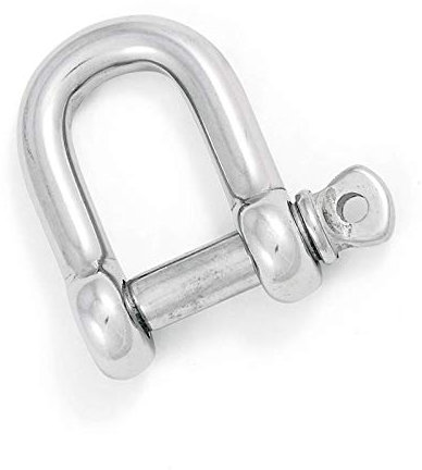 5 Manilles Rondes de 12 mm en Acier Inoxydable V4A AISI 316 D-manilles résistantes à l'eau salée de Sotech