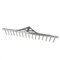 Rekord Aluminium Rechen leicht mit 16 Zinken Breite 62 cm - ohne Stiel, Rechen, Gartenrechen, Laubrechen, Harke