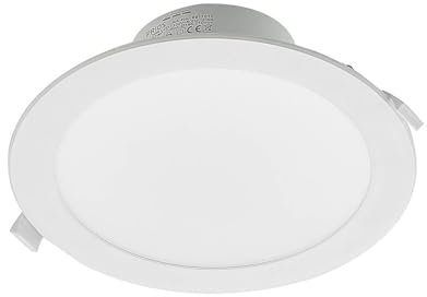 PRIOS LED Foco empotrado Rida (Moderno) en Blanco hecho de Aluminio e.o. para Cuarto baño (1 llama, foco, lámpara techo pared