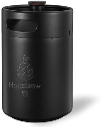 Mini 304 Edelstahl-Fass-Growler (5 l, Standardschwarz)