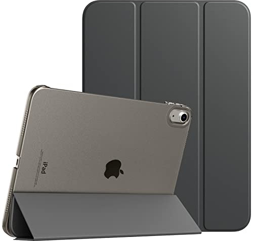 TiMOVO Case for iPad A16 11th Gen 11/10th Gen 10.9, Space Grey | Slim Stand Cover, Hard Translucent Back, Support Touch ID, Auto Wake/Sleep