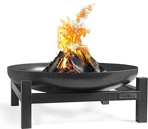 gartendekoparadies.de Exclusive Feuerschale Feuerstelle Feuerkorb aus Naturstahl Gartendekoration aus Stahl (100 cm)