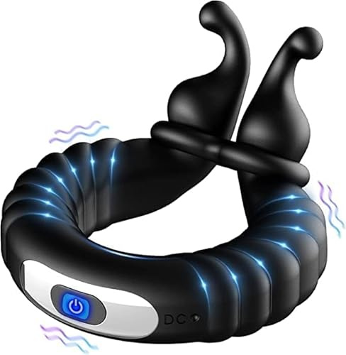 Cock Rings for Men Pleasure Couples Erection Sex Penis Ring Soft Silicone Penisring Men's Sensory Adjustable Rubber Sunglasses Party-UK05, Black