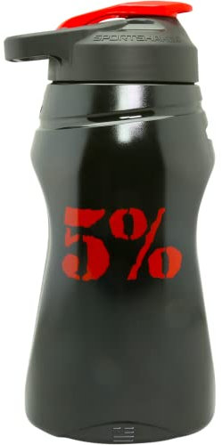 5% Nutrition Half Gallon Water Bottle with Handle | 64 oz Water Bottle | Big Water Jug for Sports | 64 oz Gym Water Bottle | Large Reusable Drinking Water Bottles