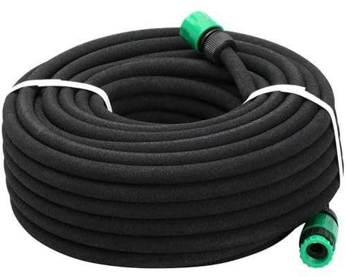 Yaheetech Tubo Poroso Acqua da Giardino per Irrigazione Estensibile 1/2 Pollice 50 Metri