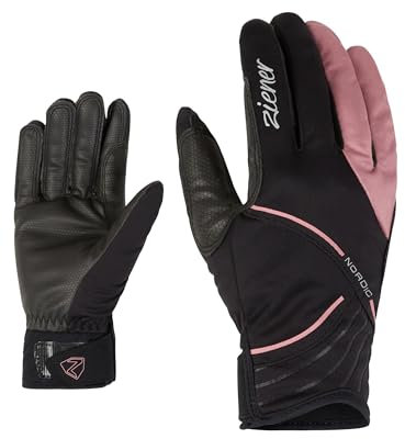 Ziener Damen URTA Langlauf/Nordic/Crosscountry-Handschuhe | Winddicht, atmungsaktiv, enganliegend, Rose Blossom, 8,5