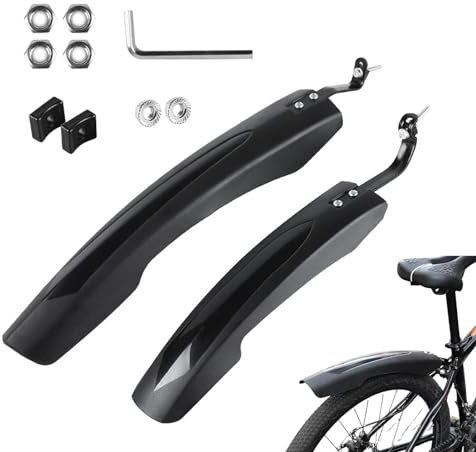 Eventerde Parafango MTB, Parafango per Bici - Parafanghi per Pneumatici da Ciclismo | Paraspruzzi per Pneumatico Posteriore, parafanghi Anteriori/Posteriori, parafanghi per Ghiaia, parapioggia