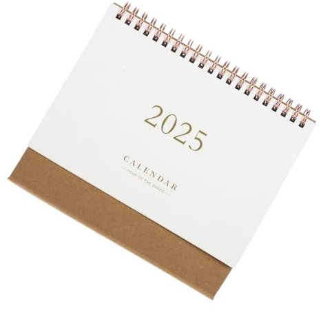 Tofficu Delikater Stehender Tischkalender Ästhetische Bürodekoration Spiralbindung Für Zuhause Und Büro Für Persönliche Planung Und