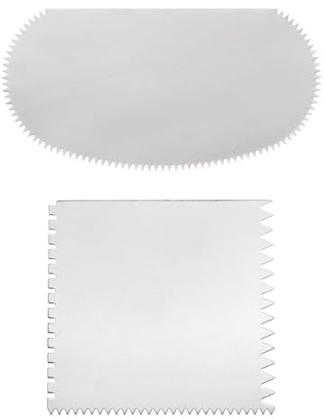 QUARKZMAN 2Pz Argilla Raschietto Set Ceramica Metallo Seghettato Argilla | per Ceramica Strumenti Raschietto Artigianato, Seghettato Argilla Taglia Scultura Ceramica, Inossidabile Acciaio