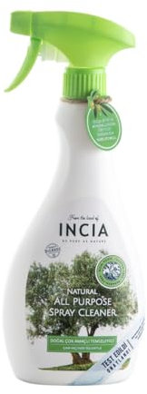 INCIA Allzweck-Reinigungsspray, Spray für Allzweckreiniger, Natürlicher Reiniger ohne Chemie, 500 ml