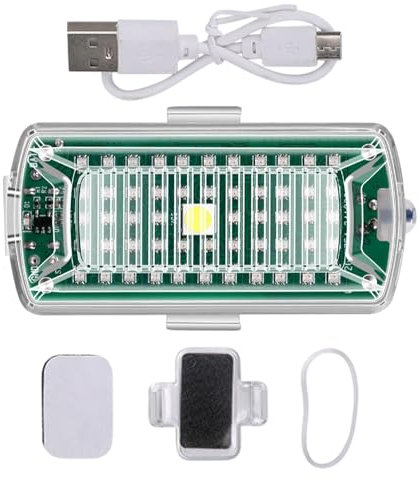 Feux d'avertissement pour moto, feux stroboscopiques pour moto,Lumière stroboscopique LED haute luminosité pour moto | Feu d'avertissement automatique, chargement USB, feux de Navigation pour Scooter