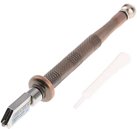 Oil Feed Straight Glass Cutter Cutting Tool Straight Head Oil Cutter Glazing