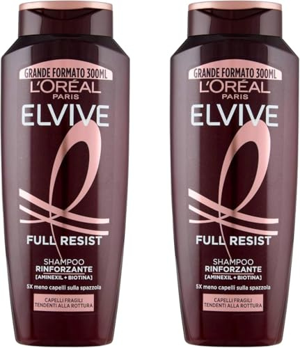 2 er Pack Loreal Elvital Full Resist stärkendes Aufbau-Shampoo 2 x 300 ml (2)