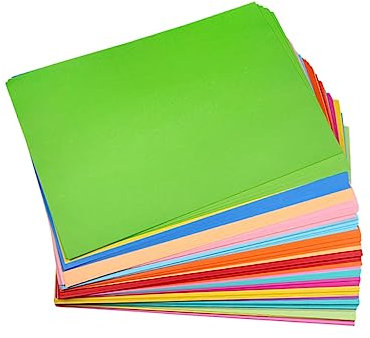 HOODANCOS 50 Stücke Farbiges Papier Zum Basteln Buntes Origami-papier Faltpapier Für Diy-anwendungen Bastelbögen Gemischt in Farben Für Kinderhandarbeiten Und Partydekorationen