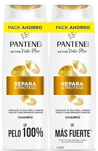 Pantene Champú Repara y Protege Cabello Dañado, 2 x 325ml