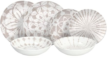 Tognana Mallorca, Servizio piatti 18 pezzi per 6 persone, porcellana, beige