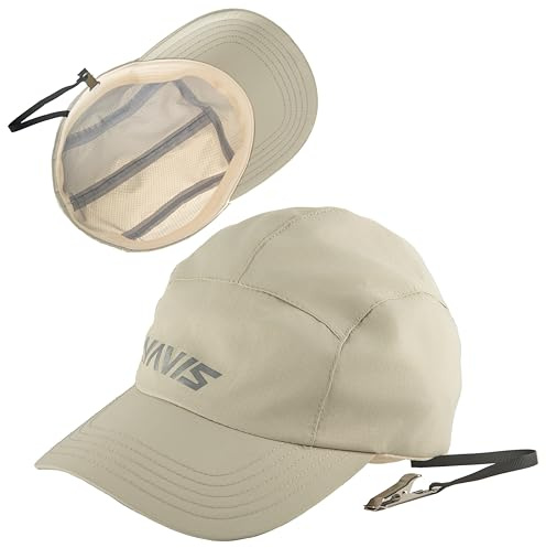 Junior Sailing Hat for Kids Youth - Lightweight Waterproof Windproof UPF Sun Hat, Quick Dry Breathable with Chin Strap(Apricot White)