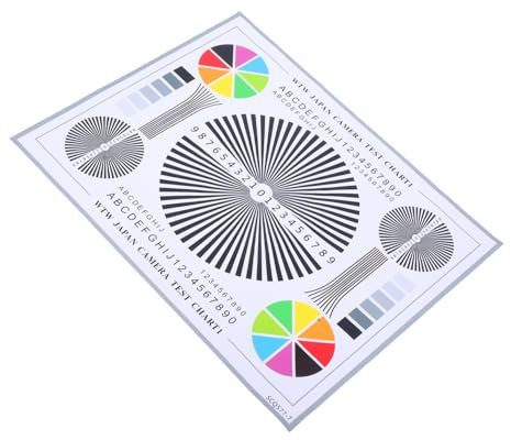 BEBEMOKO Cctv Lens Test Chart and Camera Calibration Card 40x30cm Adhesive Focus Alignment Tool for Security Camera Installation and System Maintenance