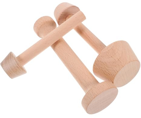 LOLIPPYY 3 pezzi Stampo Tartellette in Legno Tamper Testa per Crostate e Pasta Frolla Riutilizzabile Facile da Pulire per Dolci Fatti in Casa